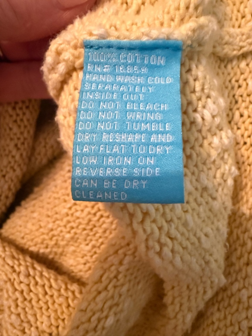 J. McLaughlin Medium Butter Yellow 90s Coastal Fisherman Minimalist Sweater Prep - Picture 7 of 8